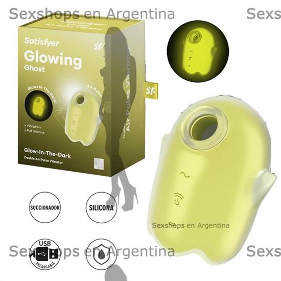 Glowing Ghost Succionador con brillo en la oscuridad